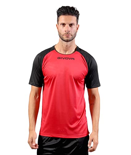 Givova Corpus 3 Elastisches Ärmel-Unterhemd M/L T-Shirt, Rot, XL von Givova