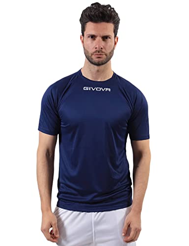 Givova Herren Capo T-Shirt, blau, XXXS von Givova