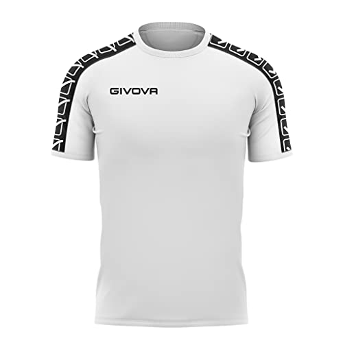 Givova Herren T-shirt Poly Band Hemd, Weiß, M EU von Givova