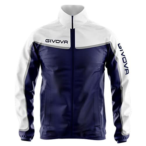 GIVOVA Herren RAIN Jacket Asia Jacke, blau/weib, L von Givova