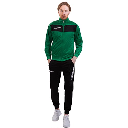 Givova Herren Visa Trainingsanzug, Mehrfarbig (grün/schwarz), 4XL von Givova