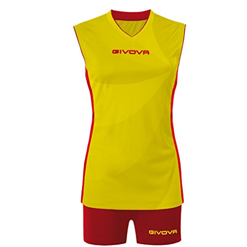 Givova Kitv08 T-Shirt, Giallo/Rosso, XL von Givova