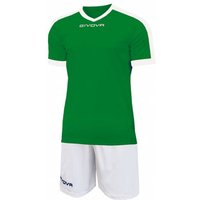 Givova Kit Revolution Fußball Trikot mit Shorts grün weiß von Givova