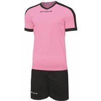 Givova Kit Revolution Fußball Trikot mit Shorts rosa schwarz von Givova