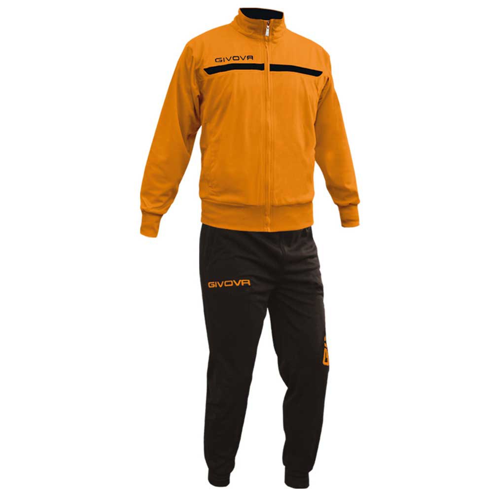Givova One Track Suit Orange,Schwarz 2XL Mann von Givova
