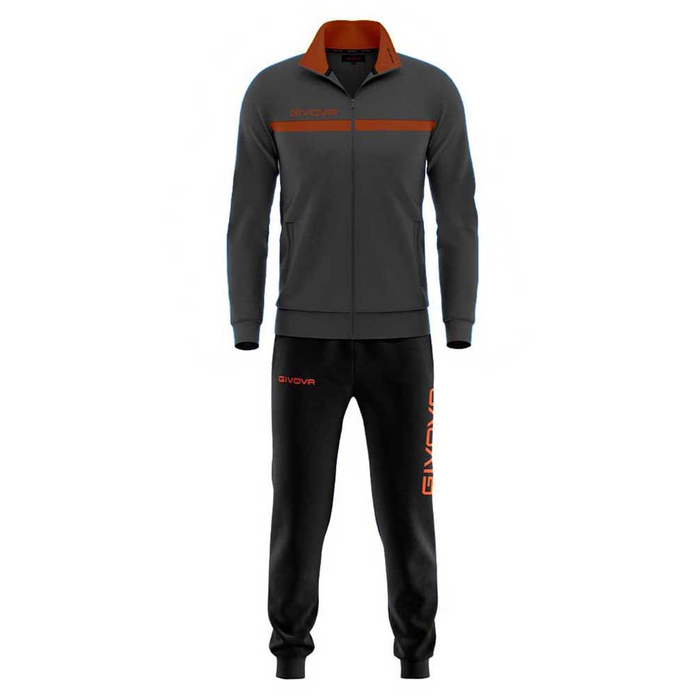 Givova One Track Suit Schwarz,Grau 10-12 Years Mann von Givova