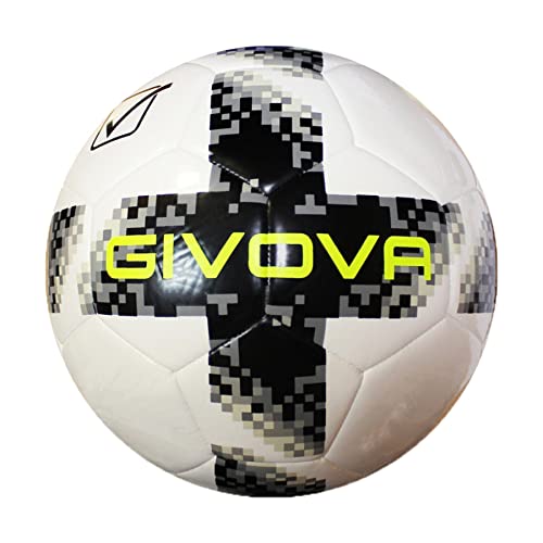 Givova Pallone Academy Star Ball, Erwachsene, Unisex, Weiß/Schwarz (Mehrfarbig), Einheitsgröße von Givova
