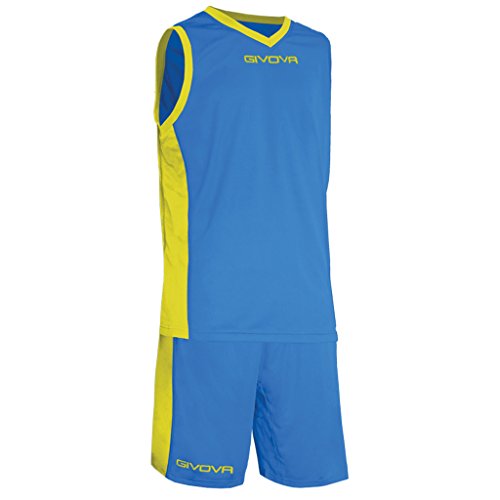Givova Power Kit Basketball, Herren, Power, Multicolore (Azzurro/Giallo), XL von Givova