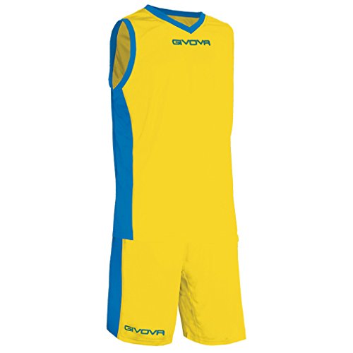 Givova Power Kit Basketball, Herren, Power, Multicolore (Giallo/Azzurro), 2 XL von Givova