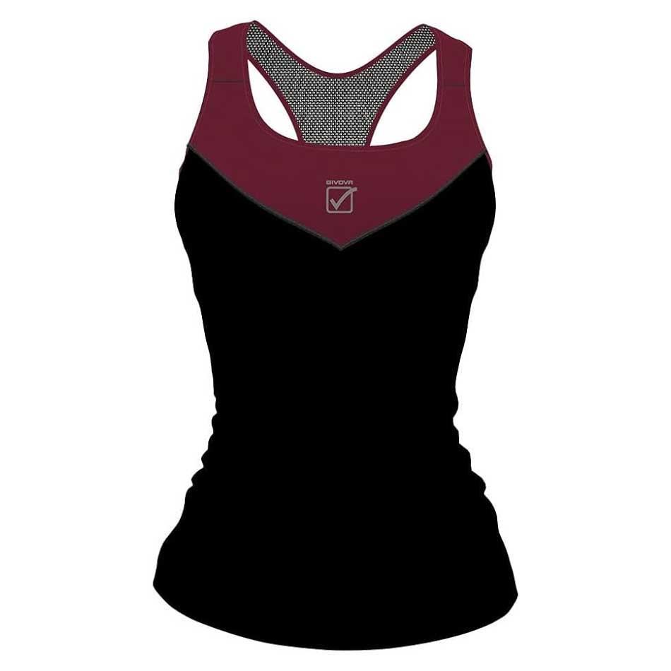 Givova Printed Sleeveless T-shirt Schwarz,Lila L Frau von Givova