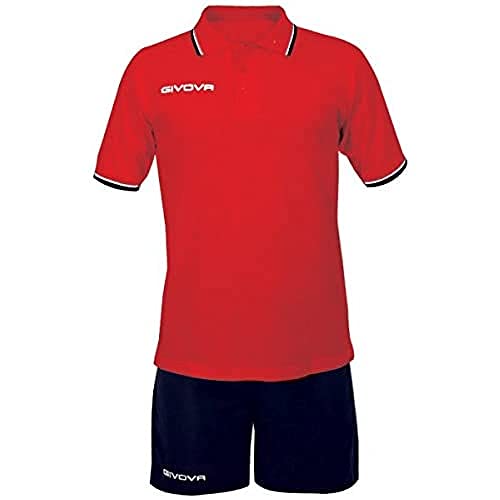givova Street Kit Fußball Unisex – Erwachsene XXXXL Multicolore (Rosso/Blu) von Givova