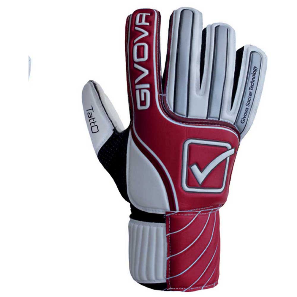 Givova Tatto Goalkeeper Gloves Rot,Weiß 10 von Givova