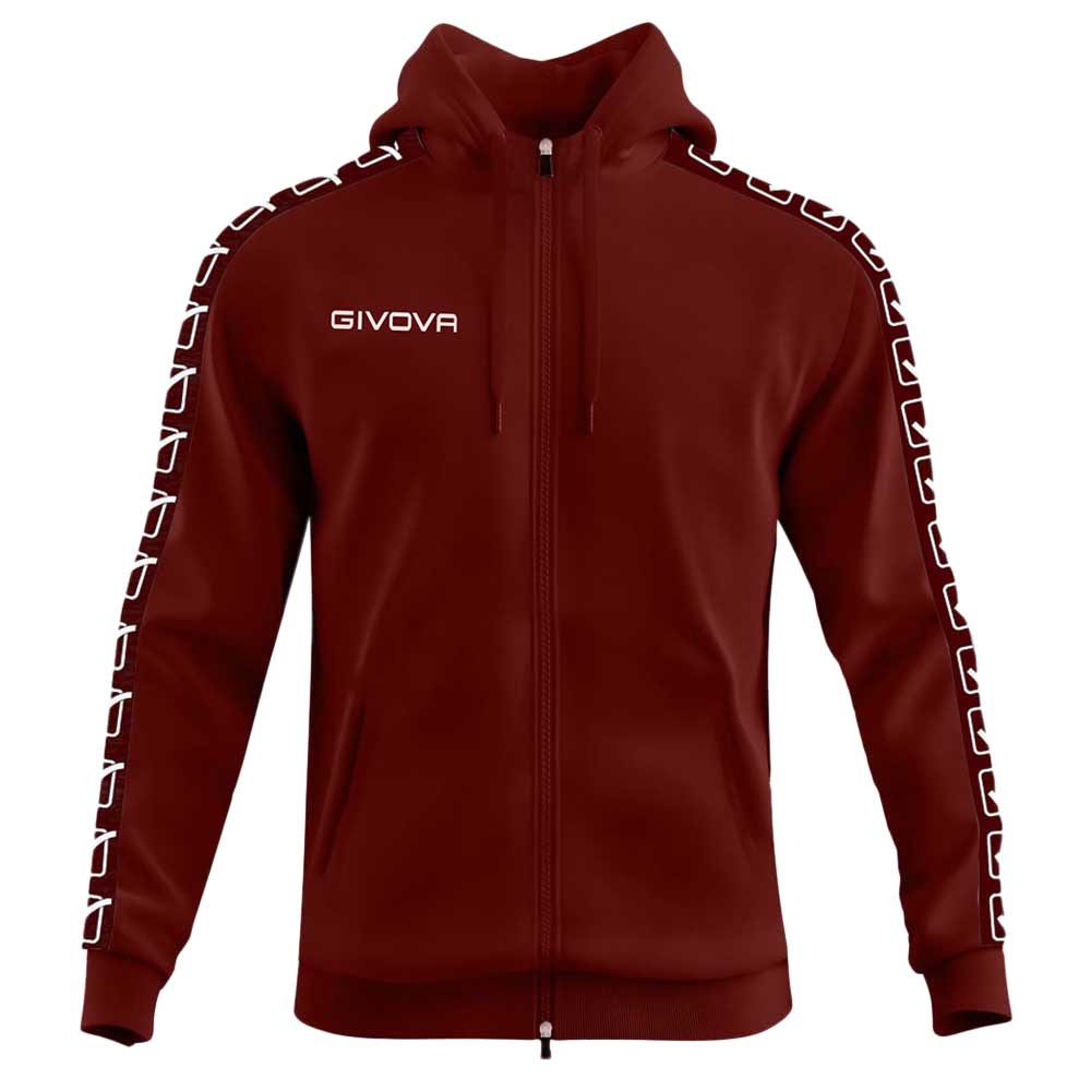 Givova Terry Band Full Zip Sweatshirt Rot 2XS Mann von Givova