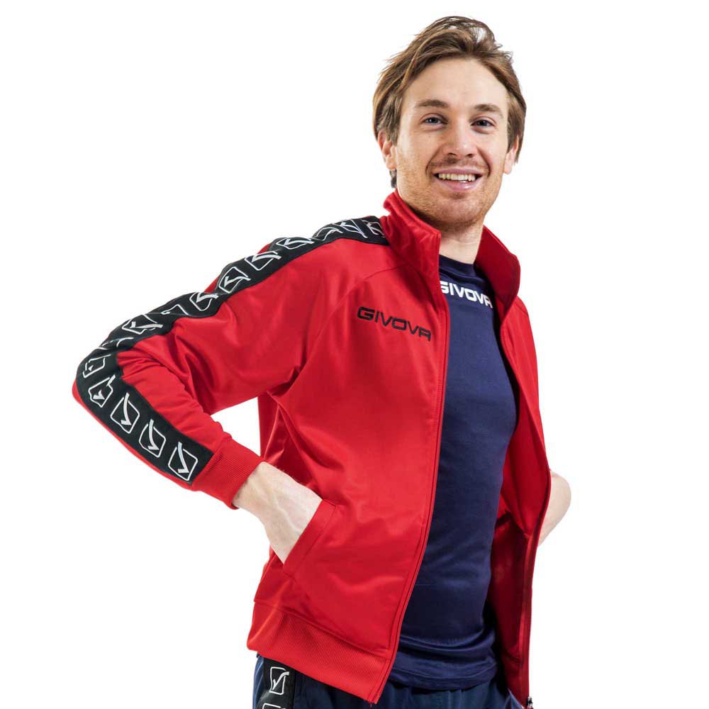 Givova Tricot Band Jacket Rot 3XL Mann von Givova