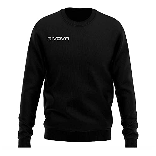 Givova Unisex Sweatshirt mit Rundhalsausschnitt, schwarz, L, L von Givova