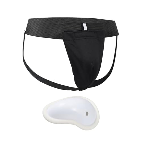 GkgWuxf Box -Leistenschutz, Leistenschutzboxen | Kampfkunst Leistenschutz - Männer Jockstrap, Kampfzubehör, schockabsorbierende sportliche Anhänger für Kinder Erwachsene Kämpfe zum Training von GkgWuxf