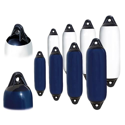 Glac Store Aufblasbarer Fender, verstärkt, einzigartige Fusion Blau oder Weiß, abriebfestes PVC, Größe Durchmesser von 13 cm bis 20 cm, Länge von 54 cm bis 75 cm (Blau, Ø 13 cm x 54 cm) von Glac Store