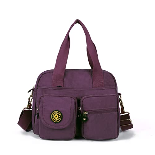 Gladdon Canvans Handtasche Damen Umhängetasche Segeltuch Schultertasche Multi-Tasche Für Einkaufen Casual Mittelgross von Gladdon