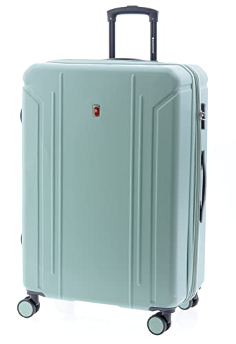 GLADIATOR Tropical Erweiterbarer Koffer, hart und schwenkbar, groß, 76 cm, grün, Grande, 76 cm, Erweiterbarer Koffer, hart, drehbare Räder. von Gladiator