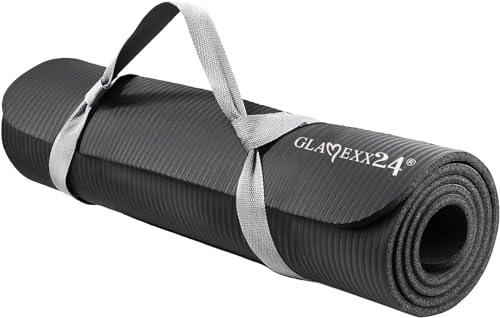 Glamexx24 XXL Fitnessmatte Yogamatte Pilatesmatte Gymnastikmatte EXTRA-dick und weich, ideal für Pilates, Gymnastik und Yoga von Glamexx24