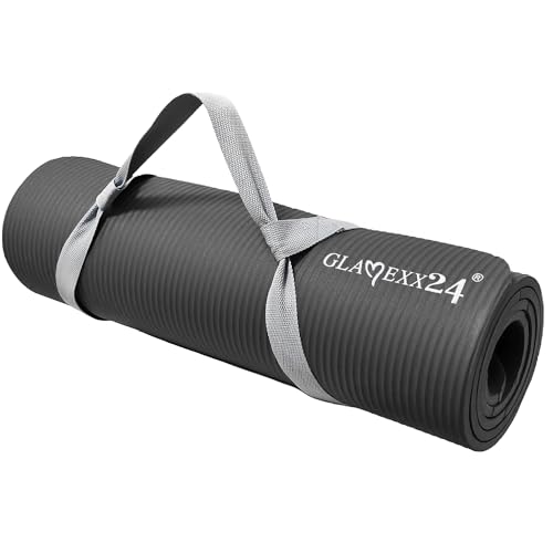 Glamexx24 XXL Fitnessmatte Yogamatte Pilatesmatte Gymnastikmatte EXTRA-dick und weich, ideal für Pilates, Gymnastik und Yoga von Glamexx24