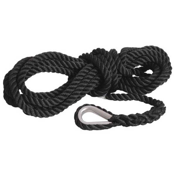 Gleistein Ropes 8 M Mooring Rope Schwarz 14 mm von Gleistein Ropes