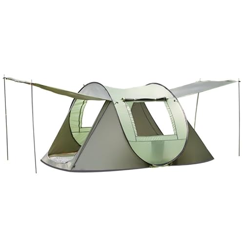 Campingzelt, schnell zu öffnendes, regensicheres Bootszelt, handgeworfenes Zelt, kostenlos for Einrichten des Kontos, handgeworfenes Zelt, Regenschutz ( Color : 240*150*110CM , Size : Military green ) von Glenmi