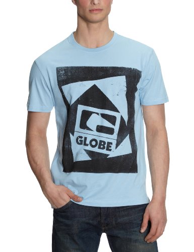 Globe Carbon Tee T-Shirt Small Blau - himmelblau von Globe