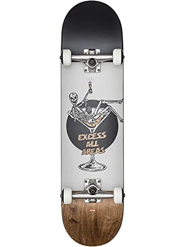 Globe G1 Excess Skateboard, White/Brown, 8 von Globe