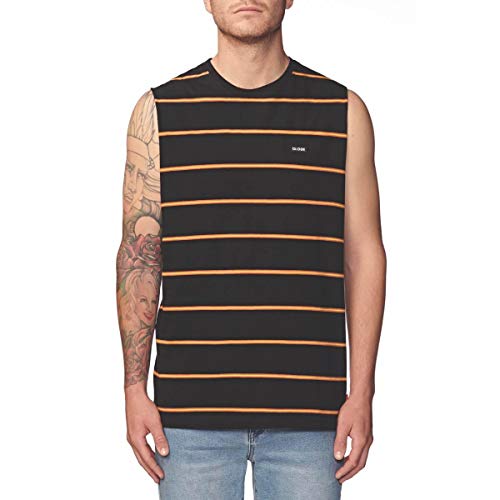 Globe Herren Moonshine Stripe Muscle T-Shirt, Schwarz, M von Globe