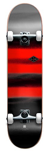 Globe Skateboard Full on mid, Red/Black/Chromantic, One Size von Globe