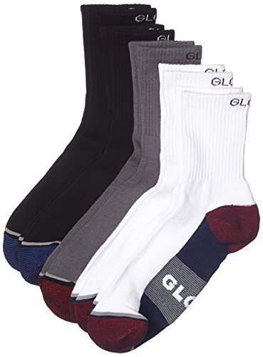 Globe White-Navy-Black Evan Crew Pack of 5 Socks Multi-Coloured White/Navy/Black Size:7-11 by Globe von Globe