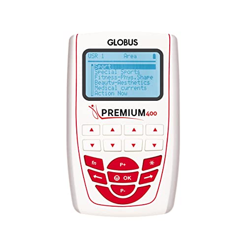 GLOBUS | Premium 400, 4-Kanal-Elektrostimulator mit 258 Programmen für Sport und Schönheitspflege von GLOBUS