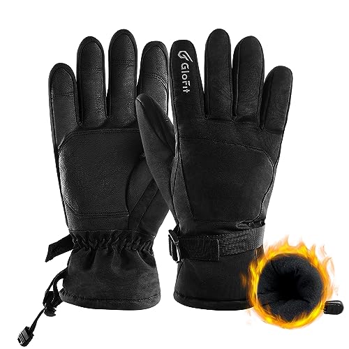 Glofit Winterhandschuhe für Herren Damen, Warme Wasserabweisende Winddichte Laufhandschuhe rutschfeste Sporthandschuhe für Fahrradhandschuhe Laufen, Radfahren, Klettern etc von Glofit