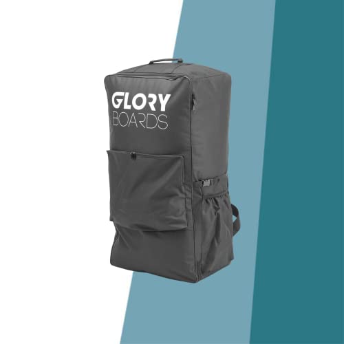 Glory Boards – SUP Rucksack – H 89 x B 46 x T 29 cm – hohes Packvolumen für komplettes Stand Up Paddle Equipment – optimale Entlastung - Bequeme Tragegurte – rückenfreundlich – praktische Außentasch von Glory Boards