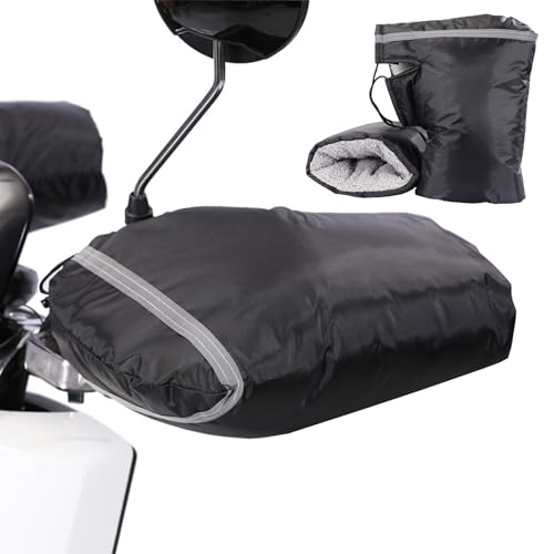 Gmokluytw Motorrad Lenkergriffs-Handschuhe | wasserdichte Fahrrad Lenkerhandschuhe | Winter-Fahrradzubehör Für Urbanes Outdoor-Riding | Scooter Pack Sport Camping Touren Wochenendausflüge von Gmokluytw