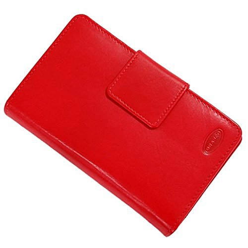 Branco Leder Damen Geldbörse Portemonnaie Geldbeutel GB (Rot) von GoBago