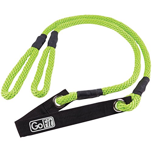 GoFit Stretching-Seil mit Übungshandbuch, Grün, 2,74 m von GoFit