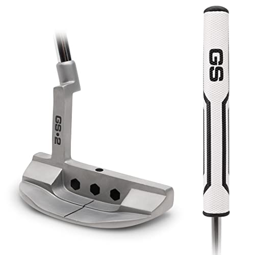 GoSports GS2 Tour Golf Putter – 86,4 cm Rechtshänder Schlägel Putter mit übergroßem Fettgriff und gefrästem Gesicht von GoSports