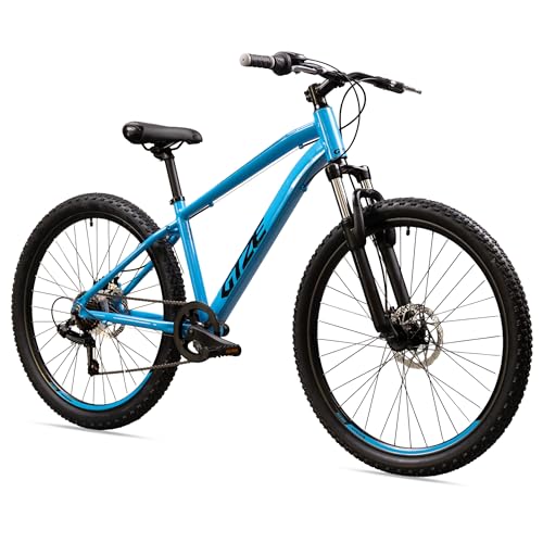 Goetze Sigma Mountainbike Fahrrad | MTB Hardtail | 24/26 x 2,10 Gelände-Reifen | 7-Gang Kettenschaltung | Doppel-Scheibenbremsen | 13/15 Zoll ALU Rahmen | Federgabel | ab 130 cm Körpergröße von Goetze
