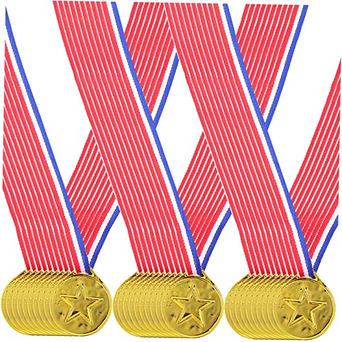 Gogogmee 30 Stück Kinder Kunststoff Goldmedaille Kinderversorgung Medaille Für Spiel Medaille Belohnung Für Kinder Dekorative Medaille Spielzeug Zarte Medaille Siegermedaille von Gogogmee
