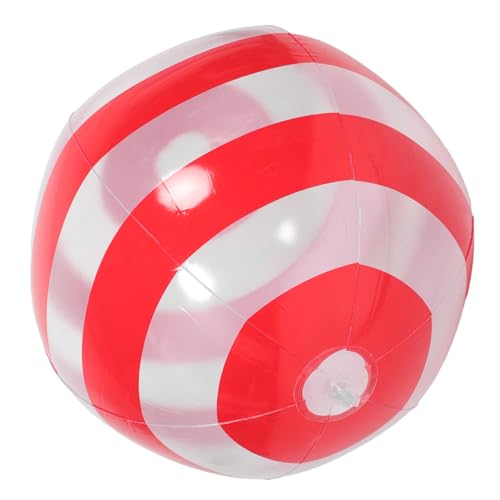 Gogogmee aufblasbarer Sommer-Wasserbälle-Dekoration Sommerparty- Inflables Strandball Strandball-Partydekorationen Klare Strandbälle transparenter PVC rot von Gogogmee