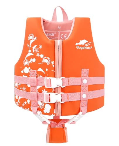 Gogokids Jungen Mädchen Schwimm Weste Schwimmen Jacke - Kinder Schwimmende Badeanzug Bademode Schwimmtraining Kleinkind Lernt Schwimmen von Gogokids