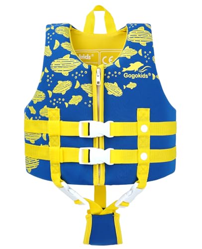 Gogokids Jungen Mädchen Schwimm Weste Schwimmen Jacke - Kinder Schwimmende Badeanzug Bademode Schwimmtraining Kleinkind Lernt Schwimmen von Gogokids