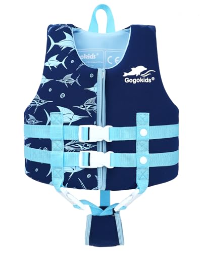 Gogokids Jungen Mädchen Schwimm Weste Schwimmen Jacke - Kinder Schwimmende Badeanzug Bademode Schwimmtraining Kleinkind Lernt Schwimmen von Gogokids