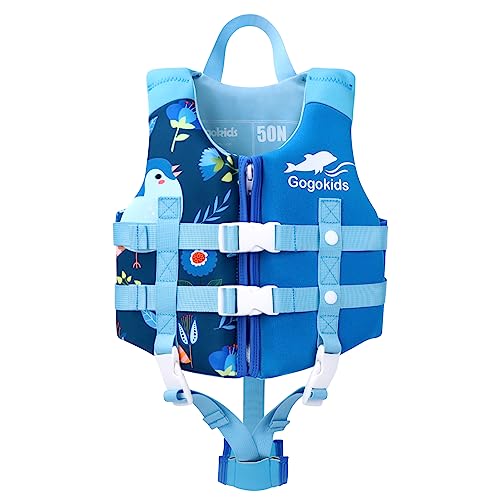 Gogokids Schwimmweste Float Jacket - Kinder Schwimmtraining Auftrieb Badeanzug mit verstellbaren Sicherheitsgurten für 15-35kg Kinder, Jungen Mädchen im Alter von 2-9 Jahren von Gogokids