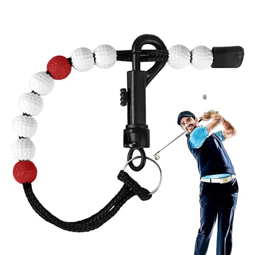 Gohemsun Golf Score Keeper Perlen,Golfperlen - Golf-Perlenkette | Golf-Zähler mit Clips, Golf-Score-Zähler für effizientes Tracking, ideal für Rucksack von Gohemsun