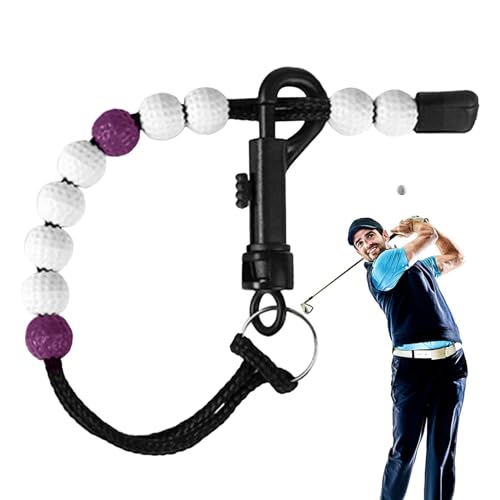 Gohemsun Golf-Score-Perlen, Golfperlen – Golfperlenkette, Golfzähler mit Clips, Golfzähler für eine effektive Verfolgung, ideal für Rucksack von Gohemsun
