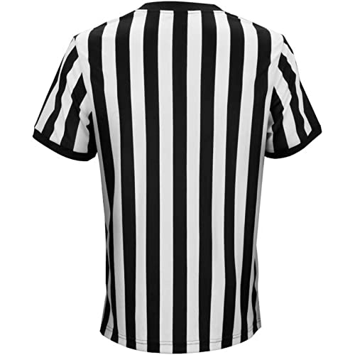 Gohemsun Referee Shirt Herren Schiedsrichtershirt Offizielles Schiedsrichterhemd Umpire Trikots perfekt Schiedsrichter, T-Shirt, Fußball, Karneval, Mottoparty von Gohemsun