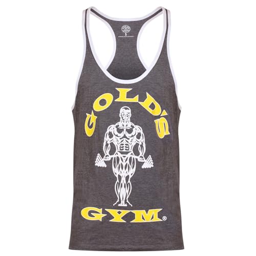 Gold's Gym, Muscle Joe Contrast Vest, Tank Top, Herren, Grau, S von Gold's Gym